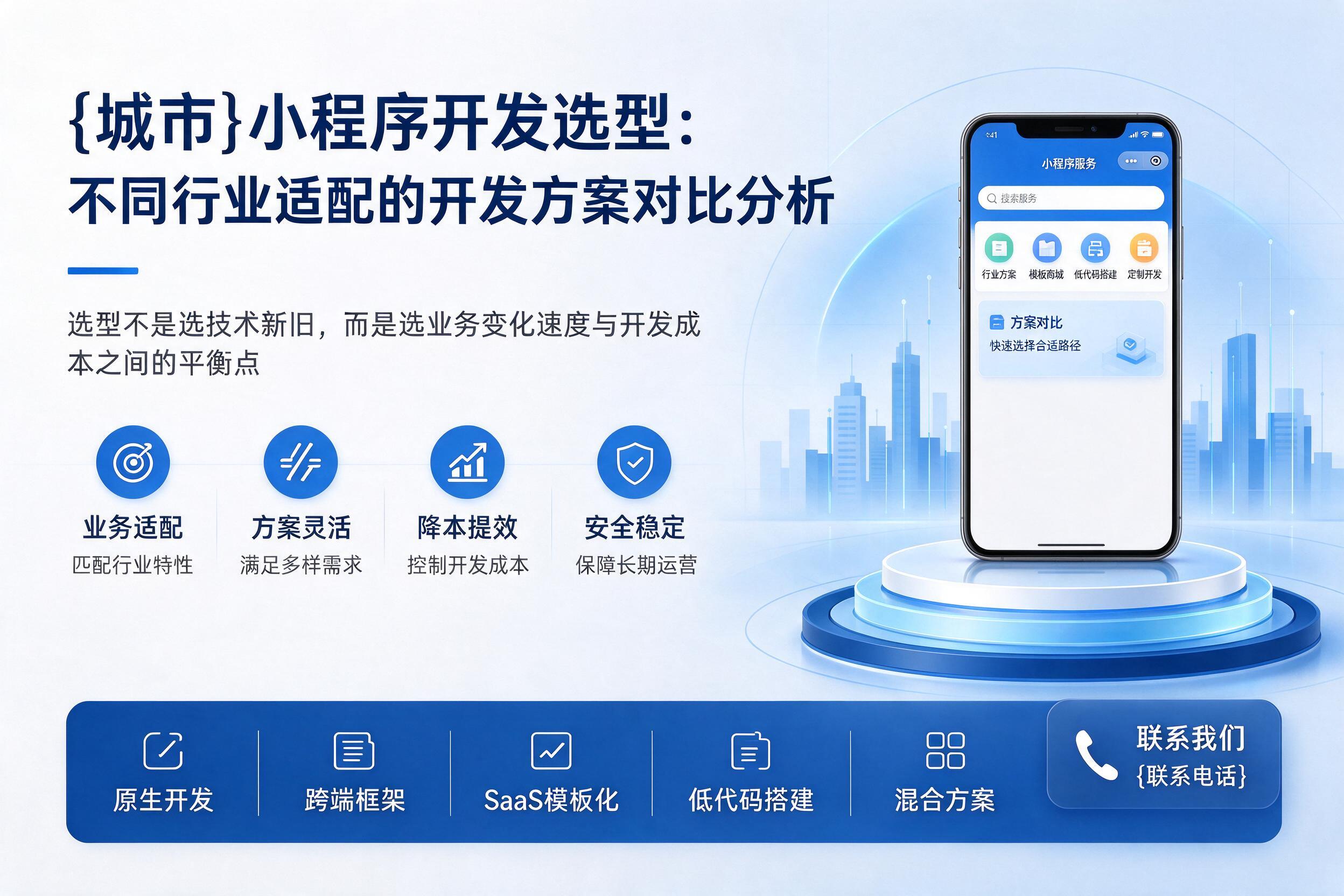 灵璧小程序开发选型：不同行业适配的开发方案对比分析