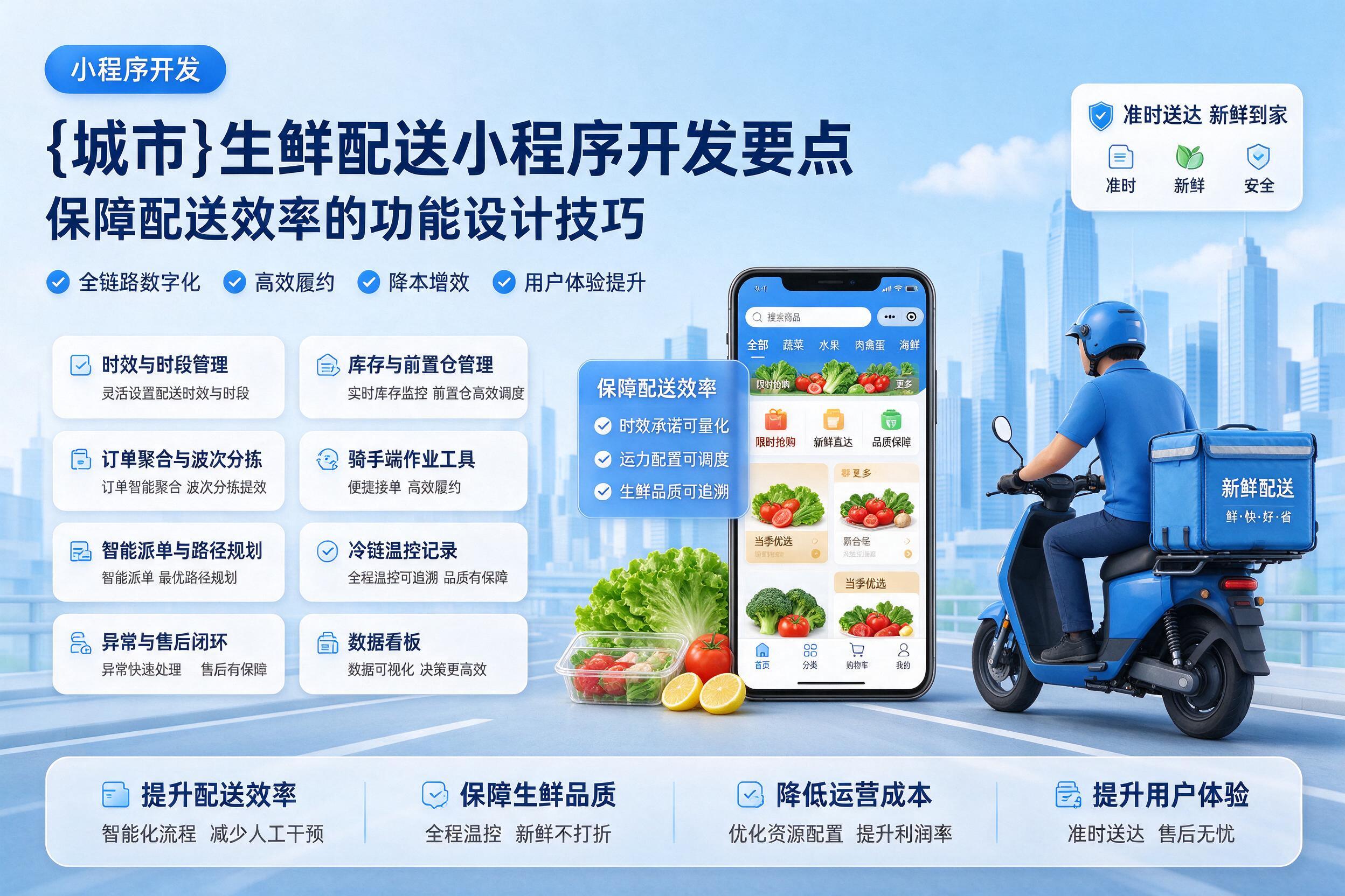 灵璧生鲜配送小程序开发要点：保障配送效率的功能设计技巧