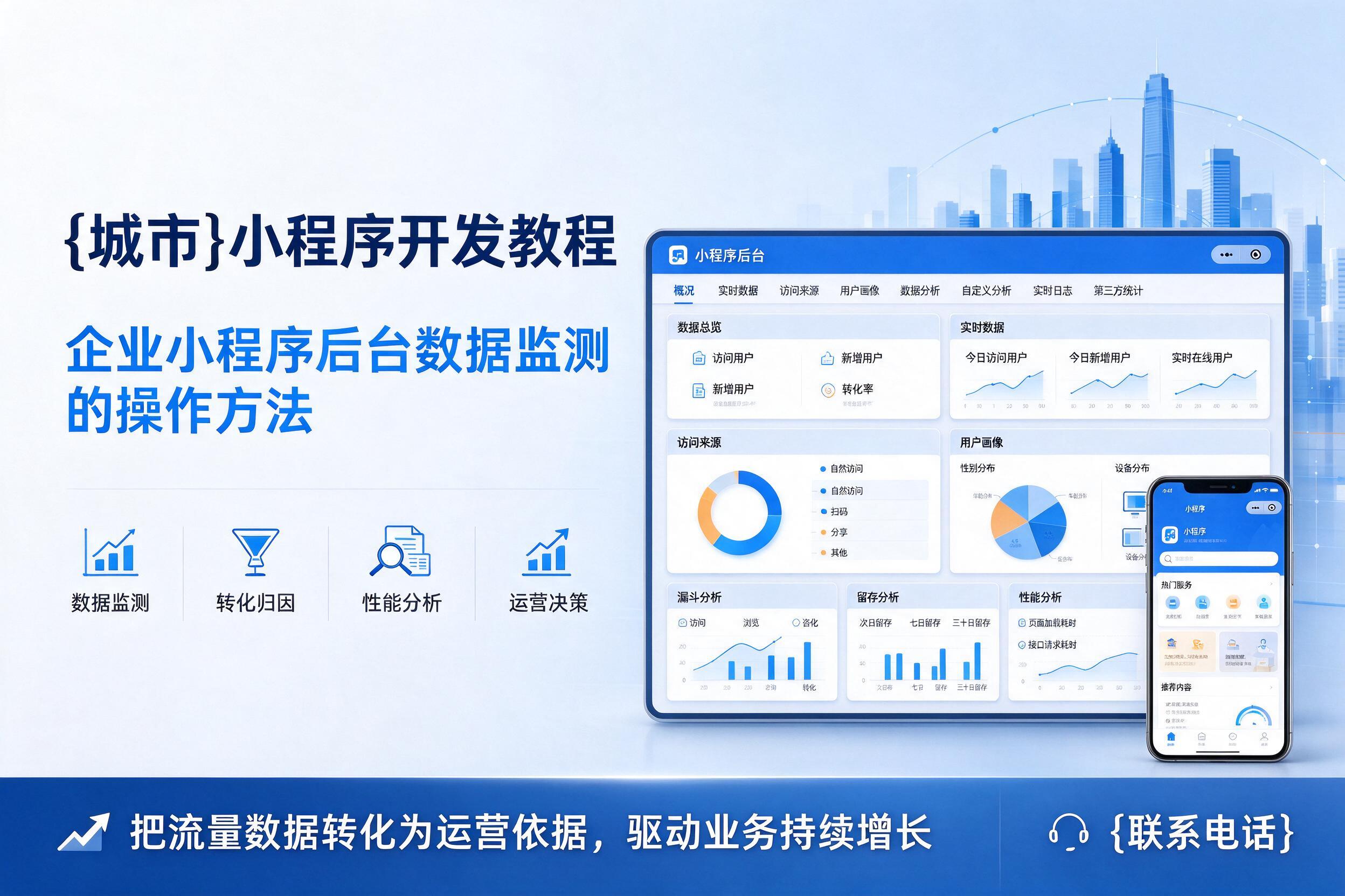 灵璧小程序开发教程：企业小程序后台数据监测的操作方法
